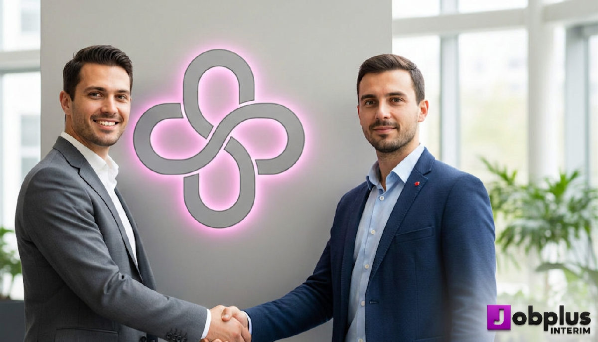 Poignée de main entre recruteur français et travailleur roumain.