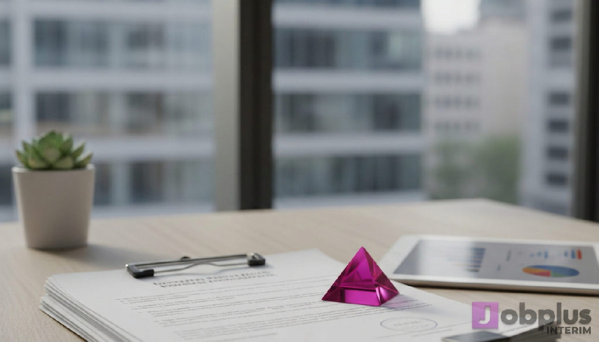 Bureau RH montrant la sécurité administrative du recrutement international.