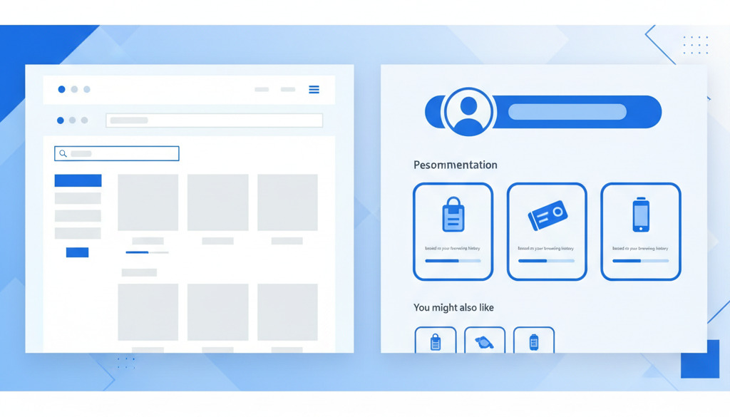 Personalized website experience for shoppers.