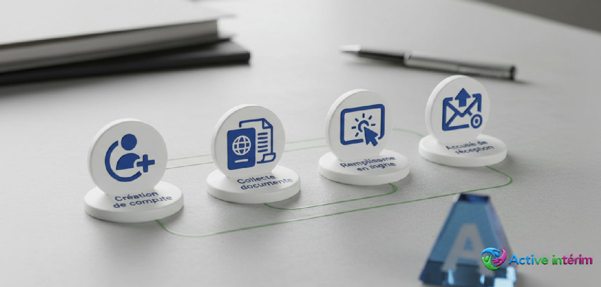 Les 4 étapes de la déclaration SIPSI illustrées simplement.