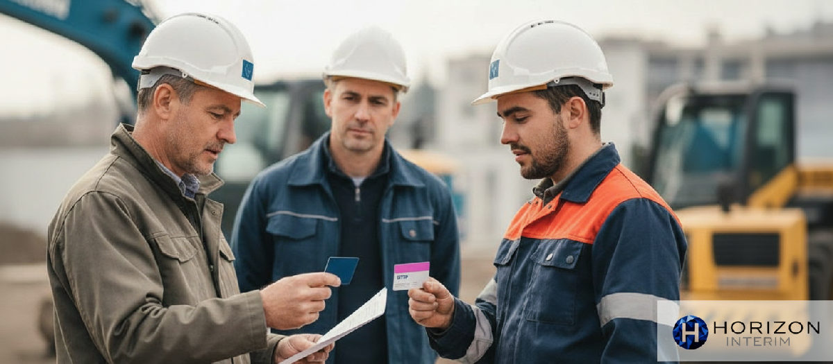 Inspection de conformité pour ouvriers détachés sur un chantier.