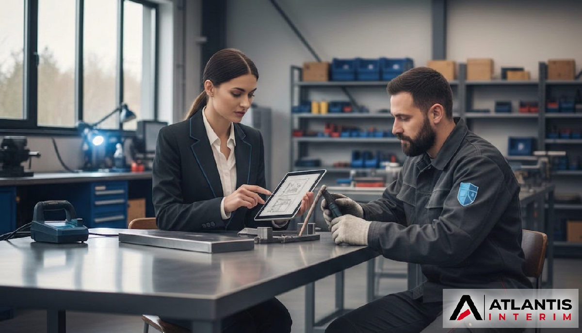 Entretien technique avec un soudeur roumain qualifié par Atlantis Interim.