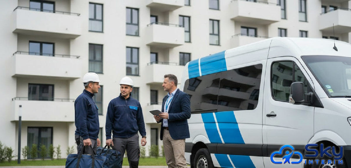 Chambre simple et propre dans un logement pour travailleurs.
