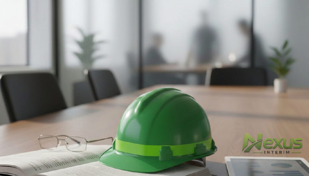 détachement travailleurs roumains sécurité juridique - Document juridique et casque symbolisant la sécurité pour les travailleurs détachés.