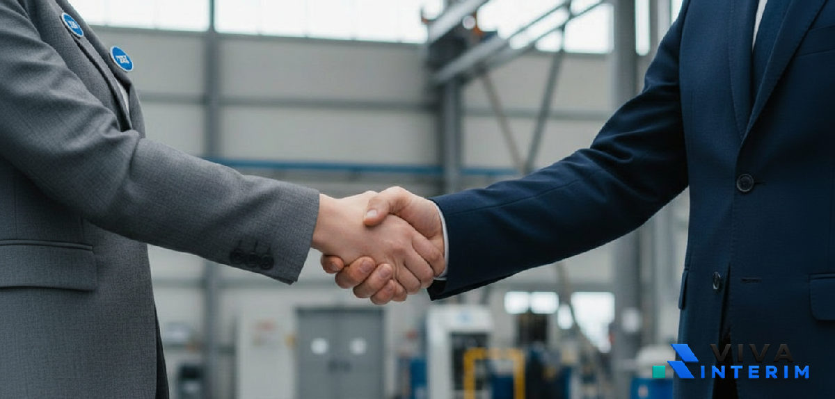 Poignée de main : partenariat réussi entre entreprises française et roumaine.