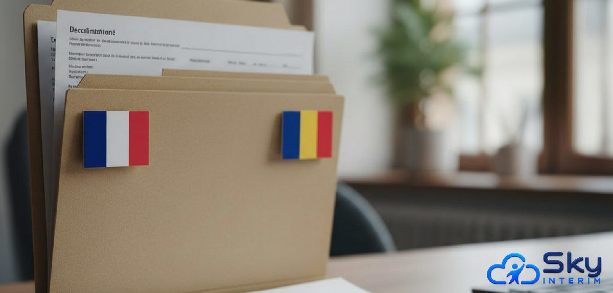 Documents administratifs pour le recrutement international France-Roumanie.