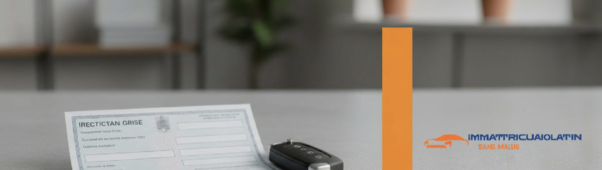 Carte grise européenne et clé de voiture, documents requis.