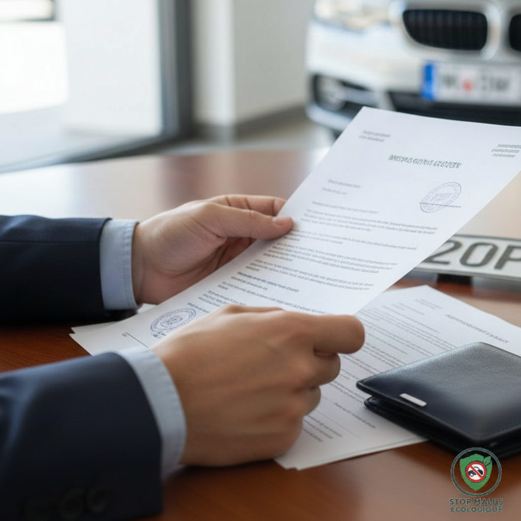 Comment payer la TVA pour une voiture étrangère Un automobiliste remplit des formulaires administratifs pour sa voiture.
