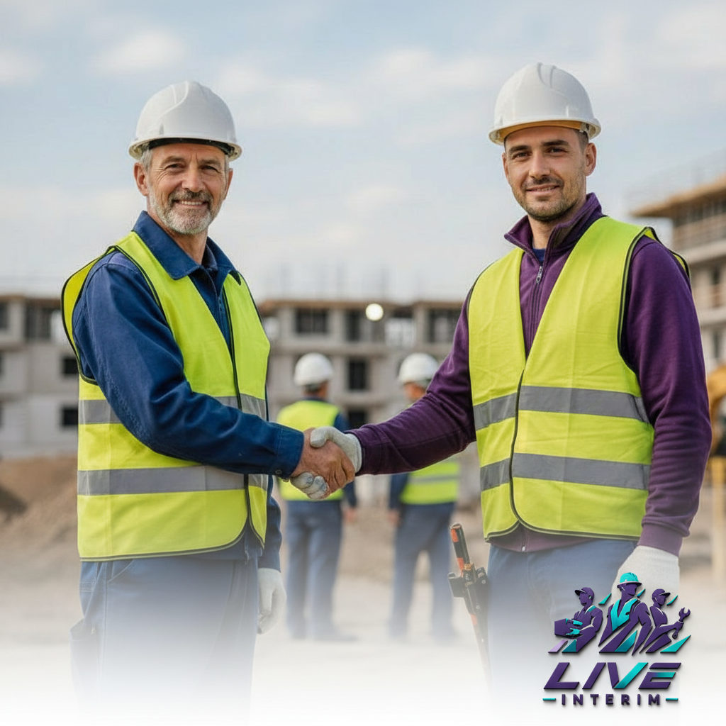 Partenariat franco-roumain sur un chantier de construction.