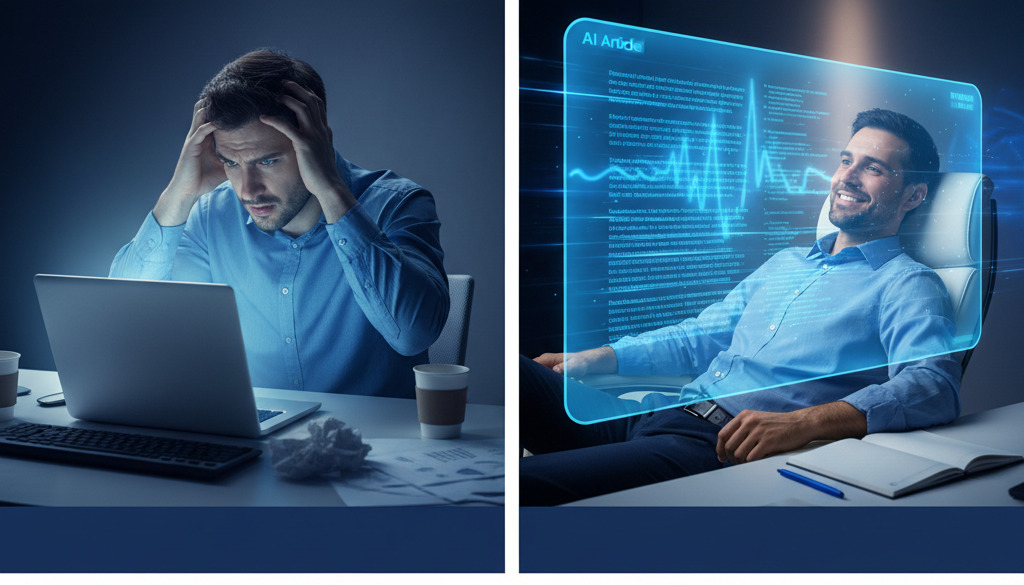 Writer's block overcome by AI article generation.