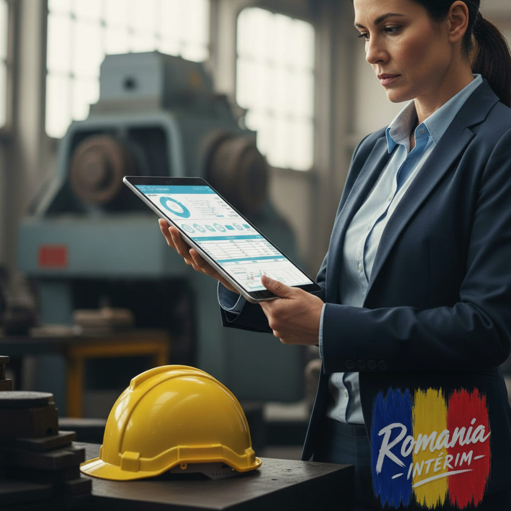 Vérification de conformité sur tablette dans un cadre industriel.