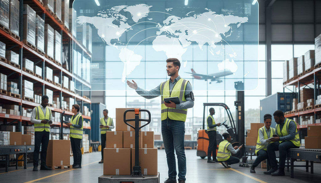 préparateur de commande intérim international – Vue aérienne d