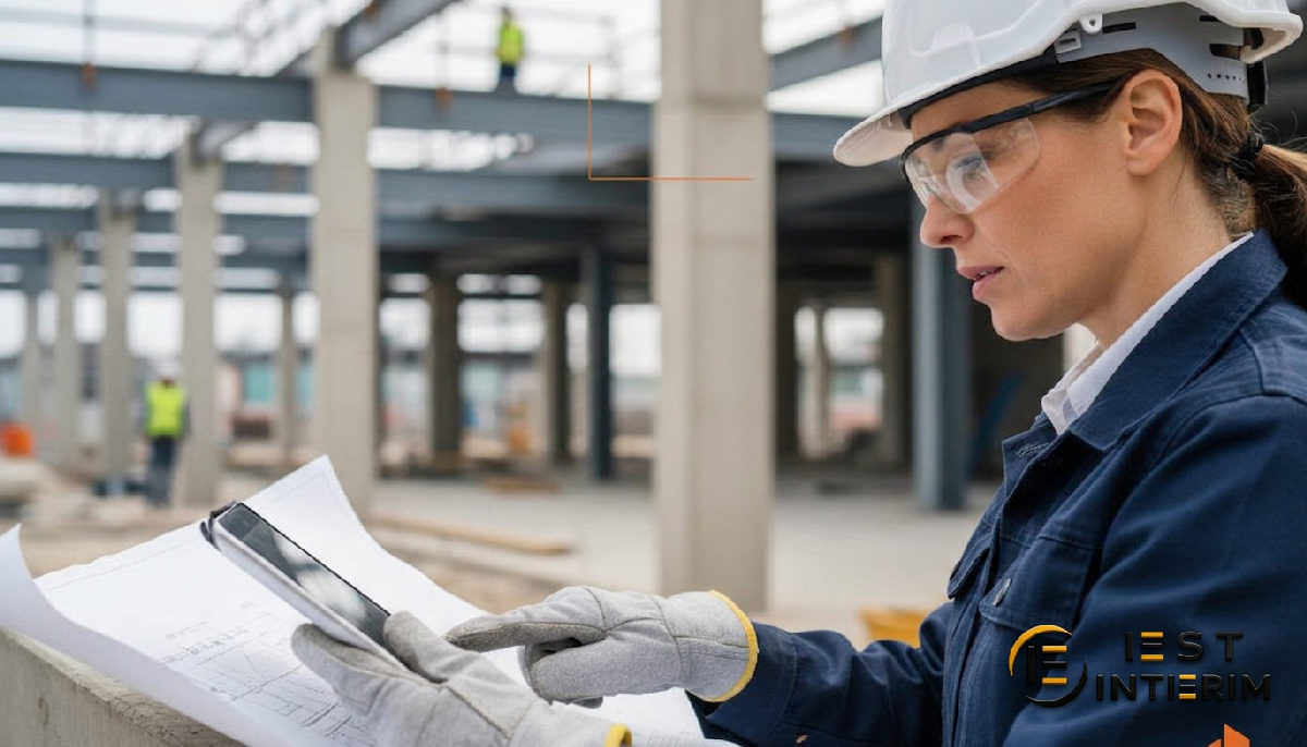 Un ouvrier du BTP inspecte un chantier, qualité des candidats.