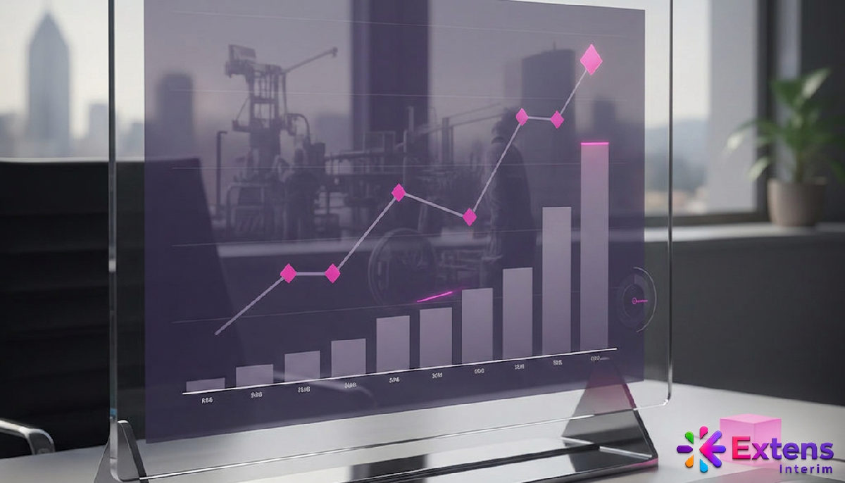 Tableau financier montrant la rentabilité ascendante avec des chaudronniers roumains.