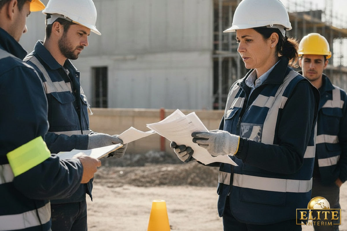 Contrôle de conformité des formulaires A1 sur un chantier.