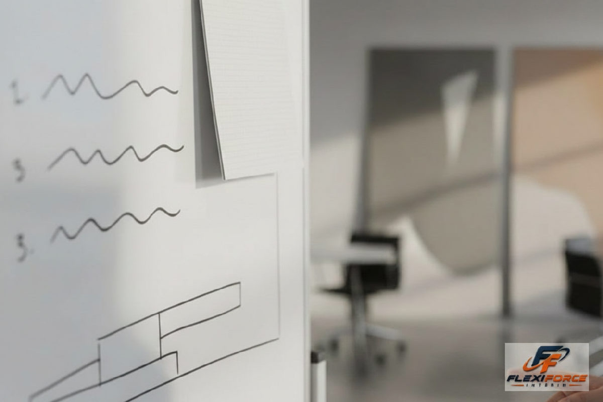 Tableau blanc détaillant les coûts d'un travailleur détaché.