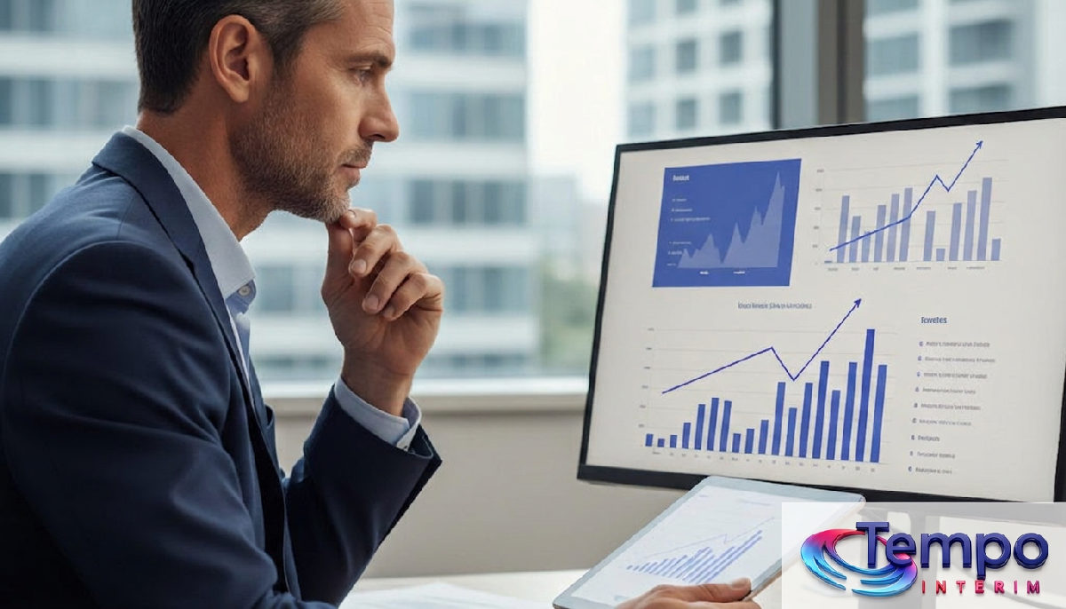 optimisation RH détachement travailleurs roumains - Directeur RH analysant des graphiques dans un bureau moderne.