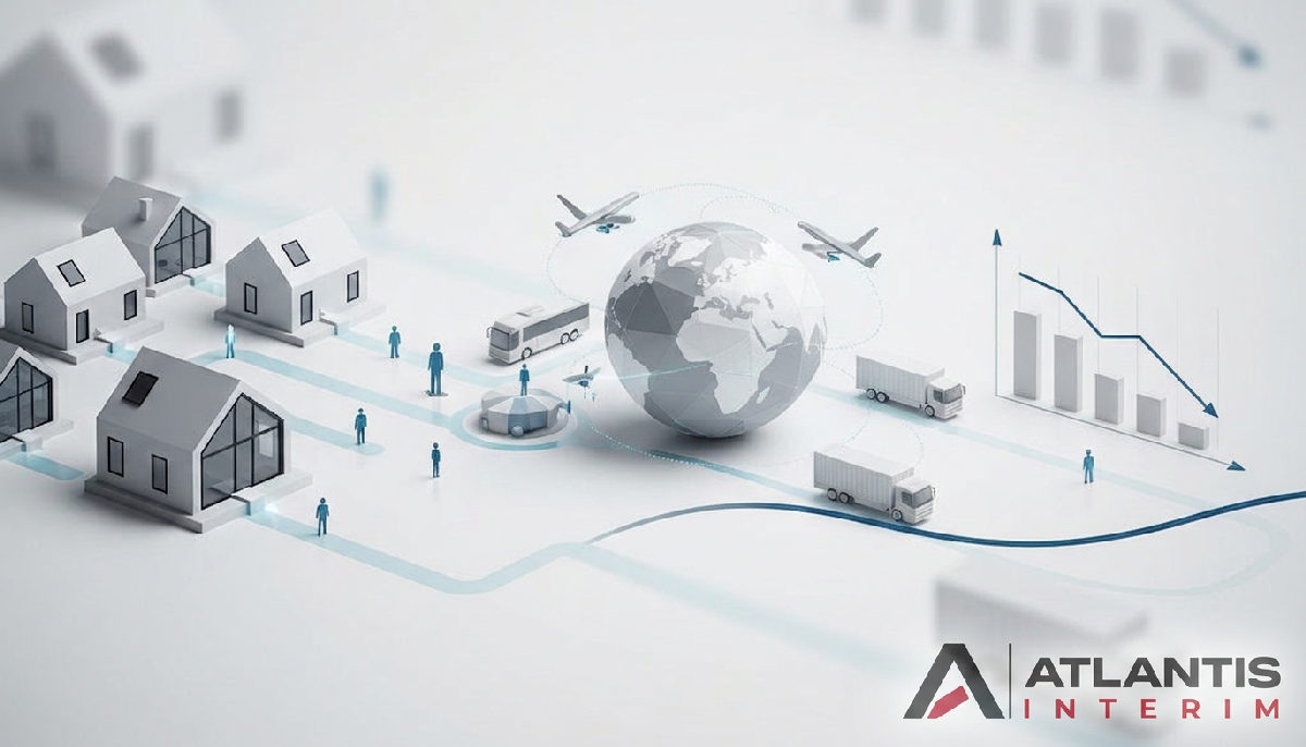 Visualisation de la logistique : logement et transport pour travailleurs internationaux.