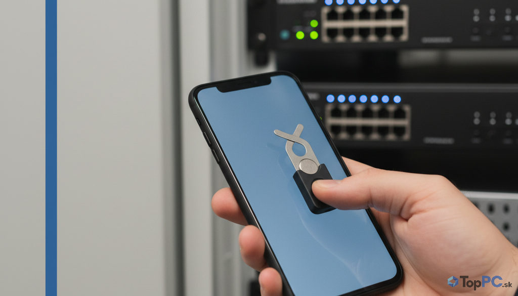 Použitie YubiKey alebo mobilu pre dvojfaktorovú autentizáciu servera.