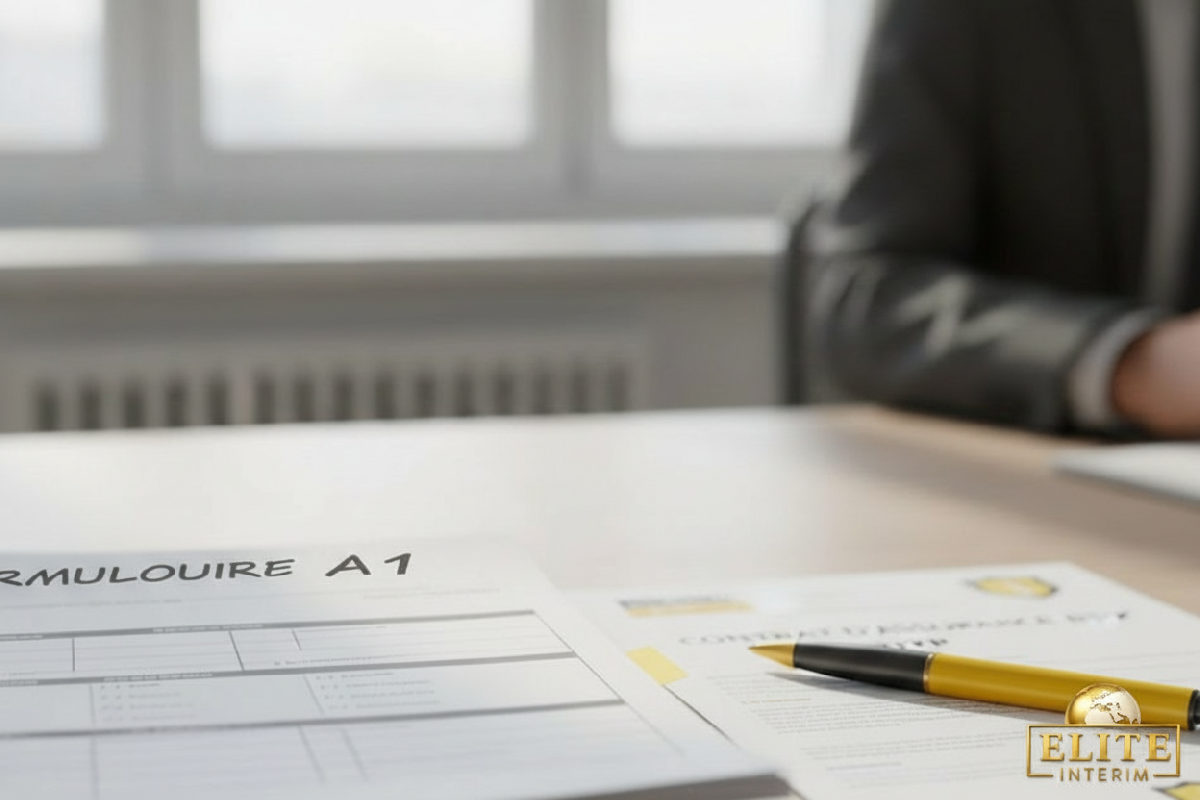 Documents administratifs pour un travailleur détaché roumain.