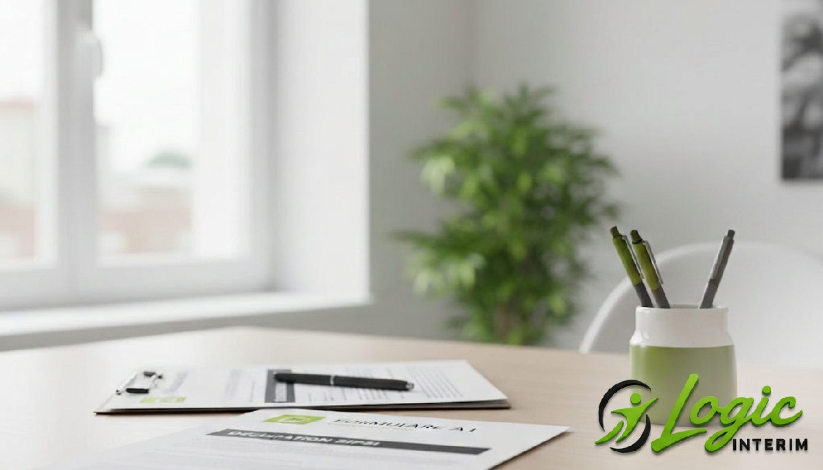 bureau RH avec formulaires A1 et déclaration SIPSI.