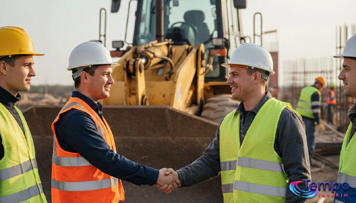 Intégration réussie : conducteur roumain et manager français se serrent la main.