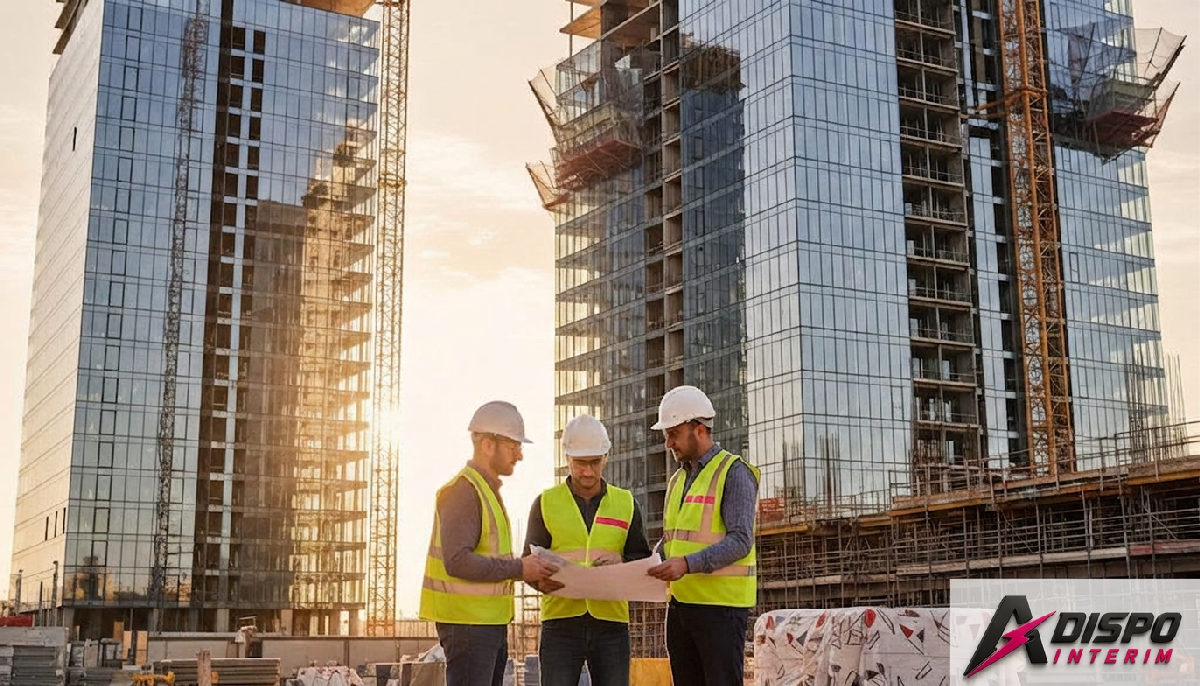 recrutement BTP main d'œuvre roumaine - Chantier de construction en France avec des ouvriers qualifiés.