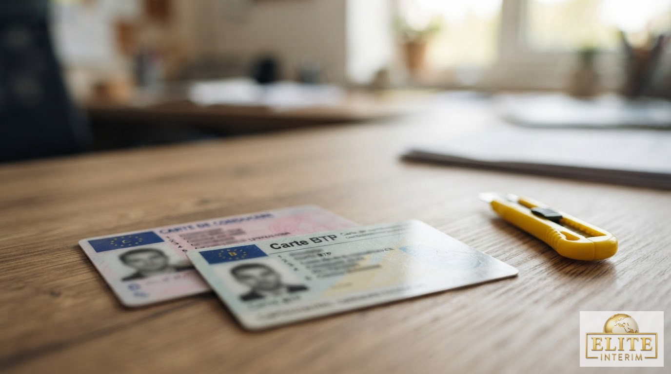 Gros plan sur des documents officiels nécessaires au détachement de travailleurs en Roumanie.