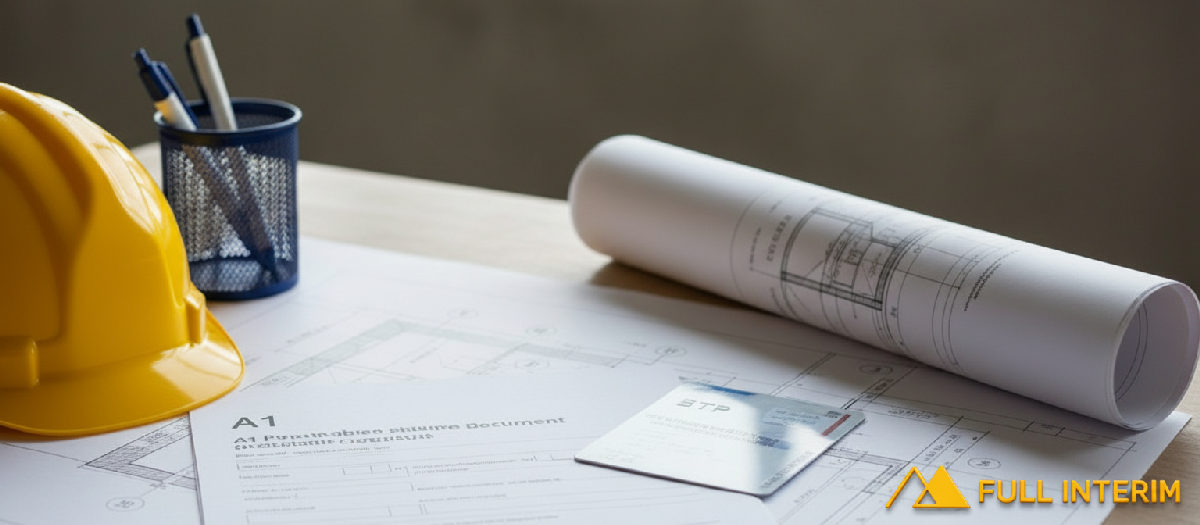 Documents administratifs et plan de construction pour la conformité.