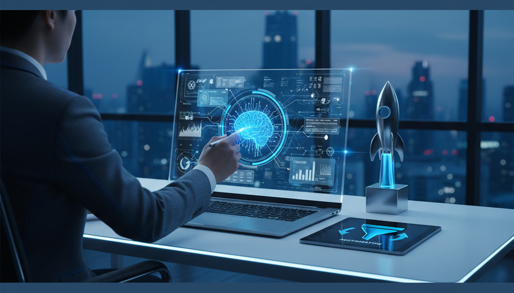Entrepreneur uses AI to automate content marketing strategies effectively.