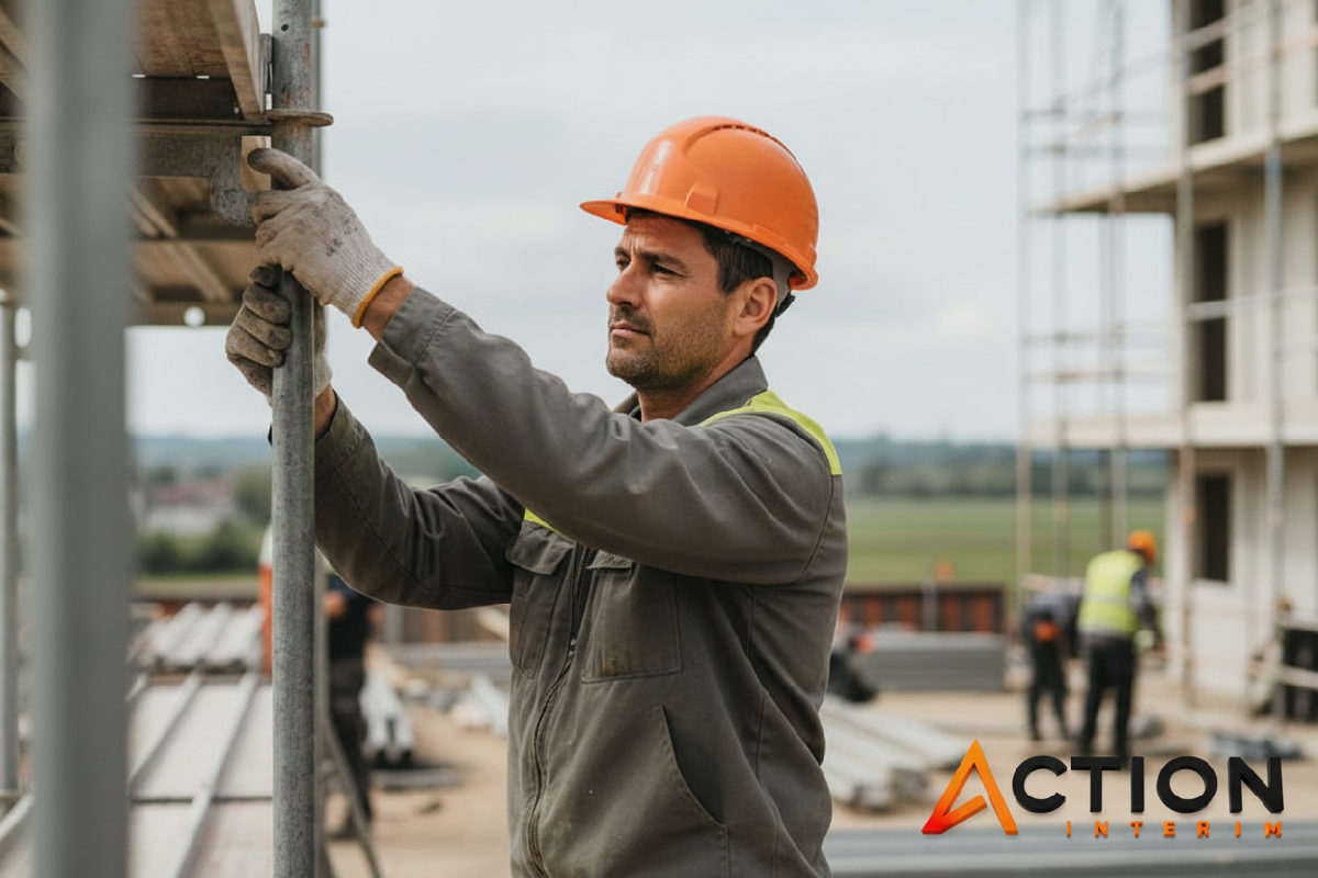 comment détacher des ouvriers roumains en france - Ouvrier roumain travaillant sur un chantier de construction en France.