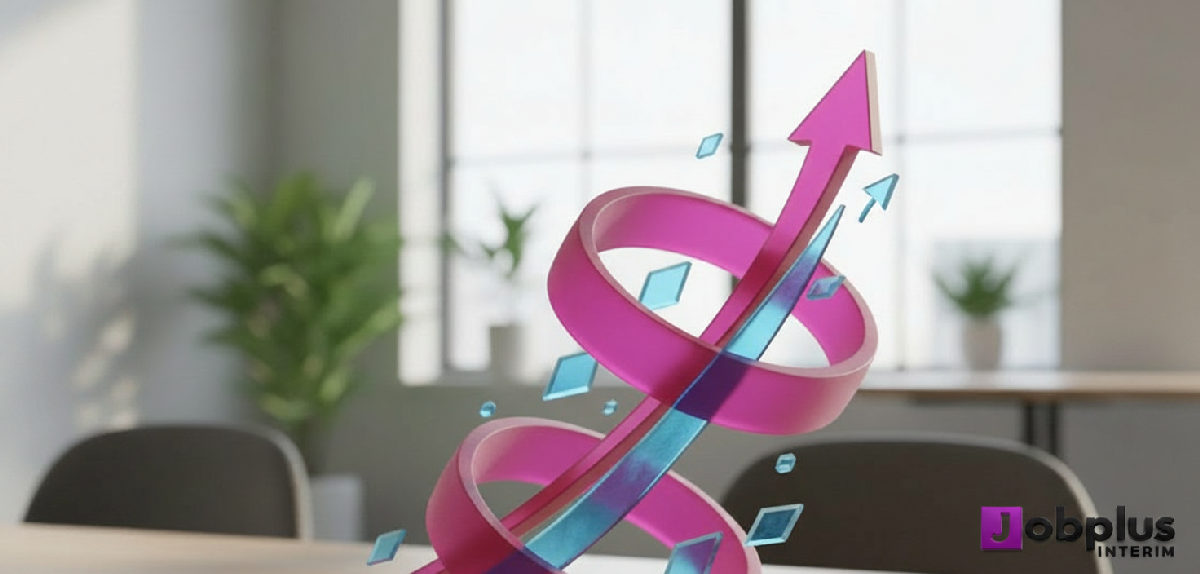Graphique montrant l'augmentation de productivité avec une agence roumaine.