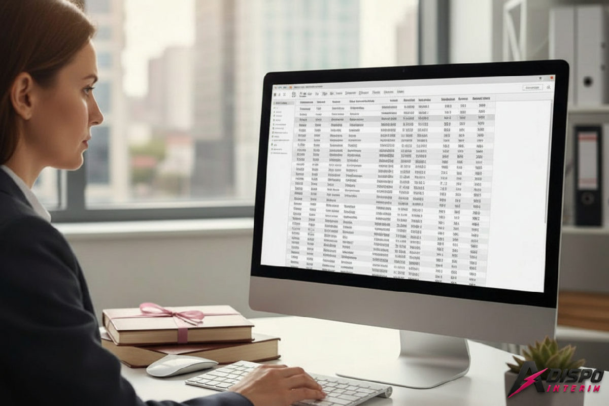 calcul heures supplémentaires travailleur détaché Roumanie - Responsable RH analysant des heures supplémentaires sur écran.