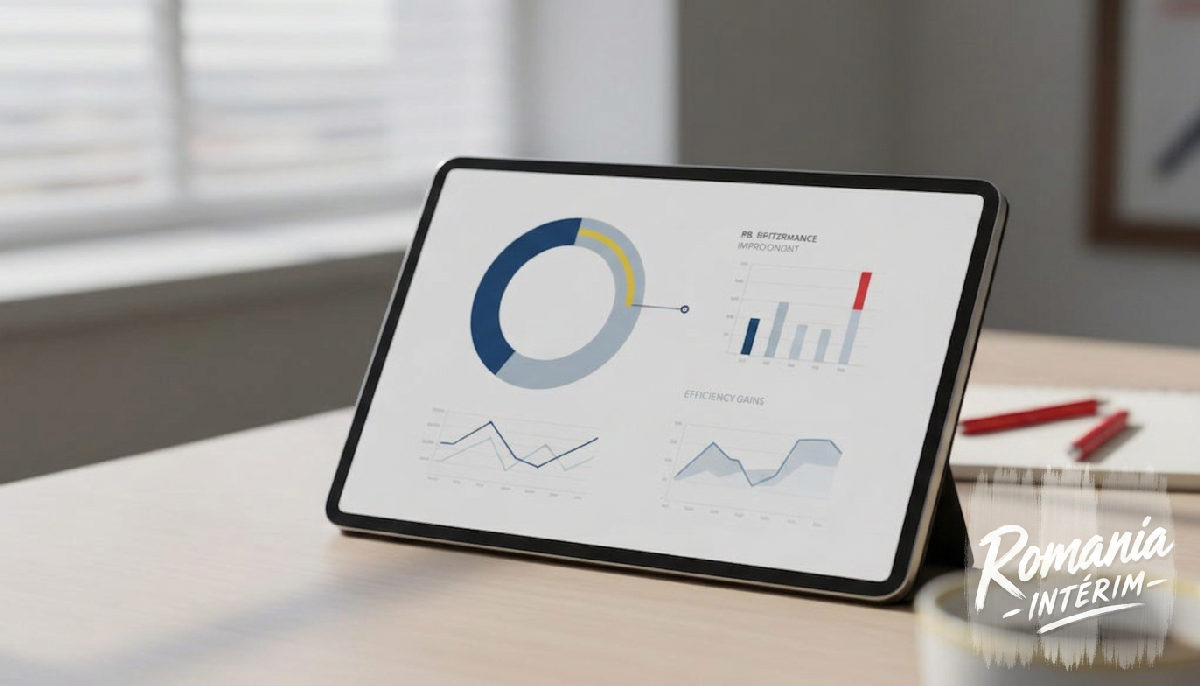 Tableau de bord RH montrant les économies d'automatisation.