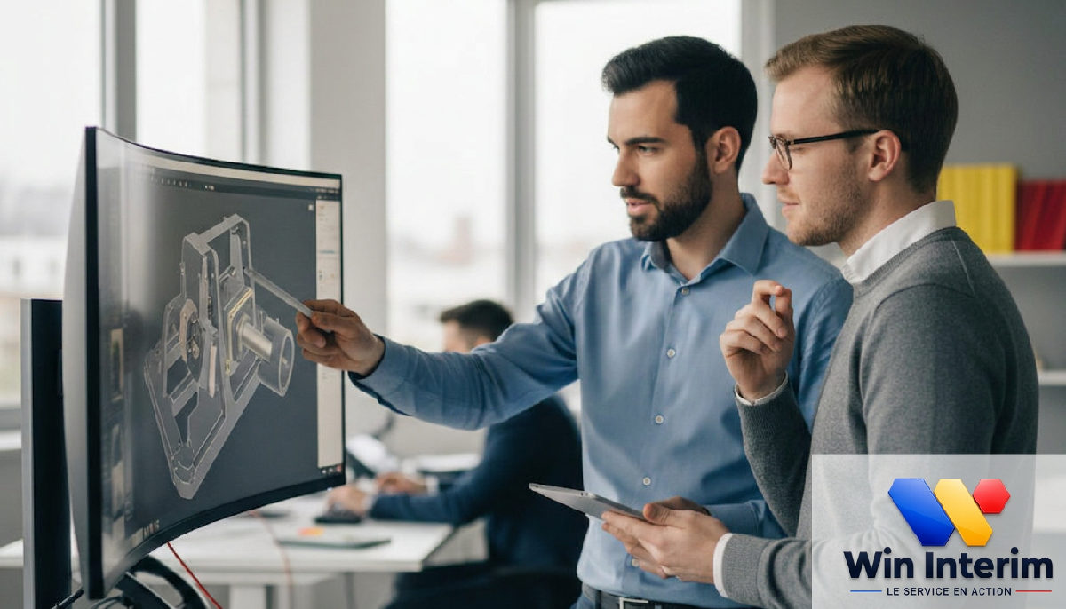 Collaboration franco-roumaine sur un plan 3D de chantier.