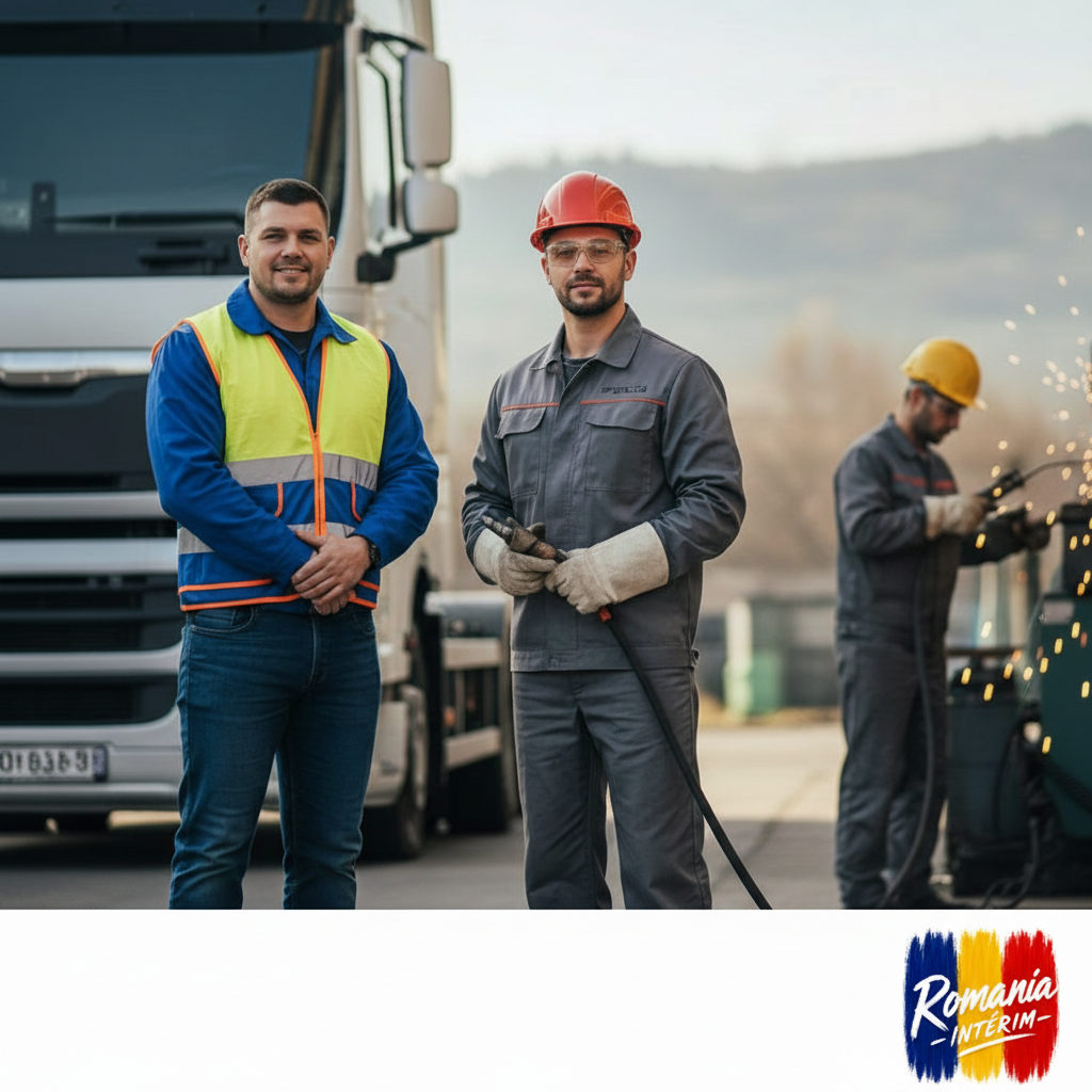 Chauffeur et ouvrier qualifié, talents disponibles en Roumanie.