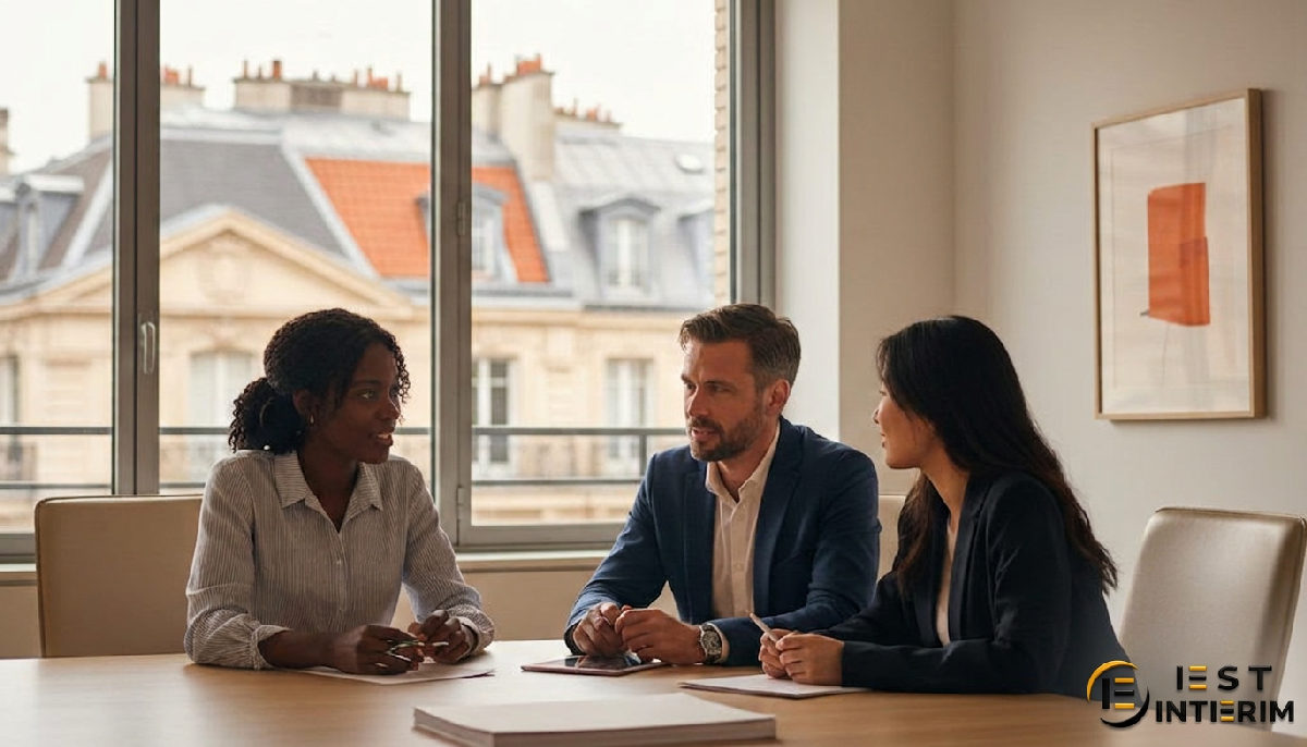 Graphiques montrant l'optimisation des processus de recrutement d'intérim.