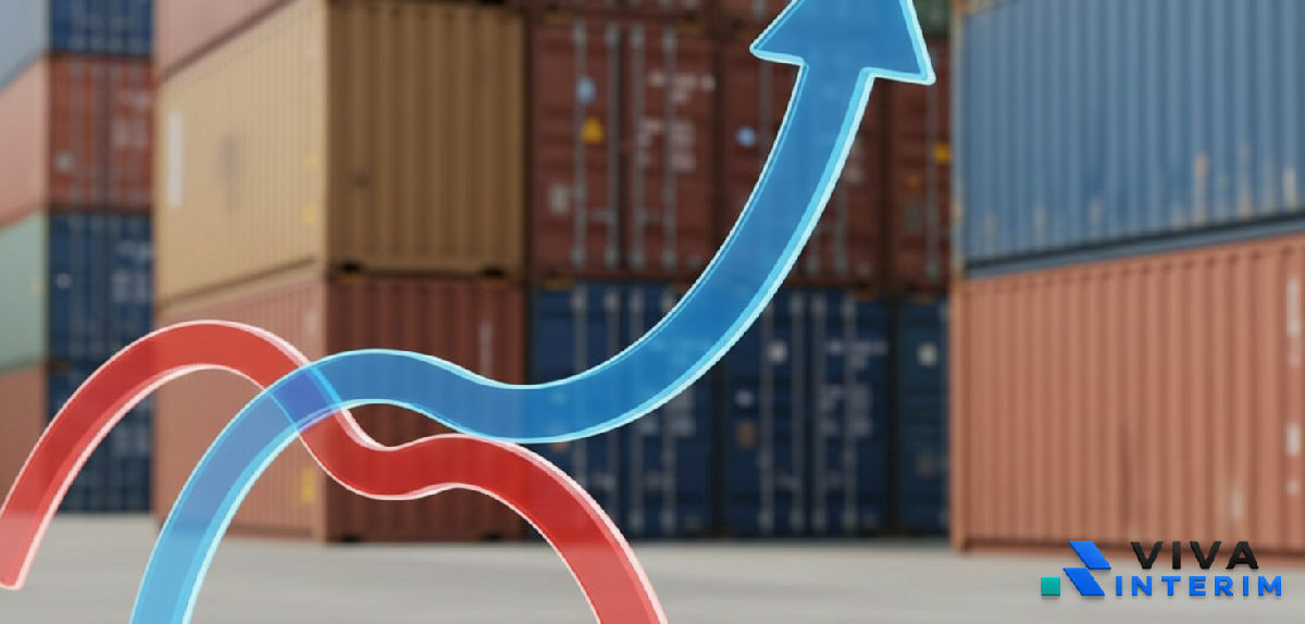 Graphique de productivité accrue et coûts réduits grâce à l'intérim.