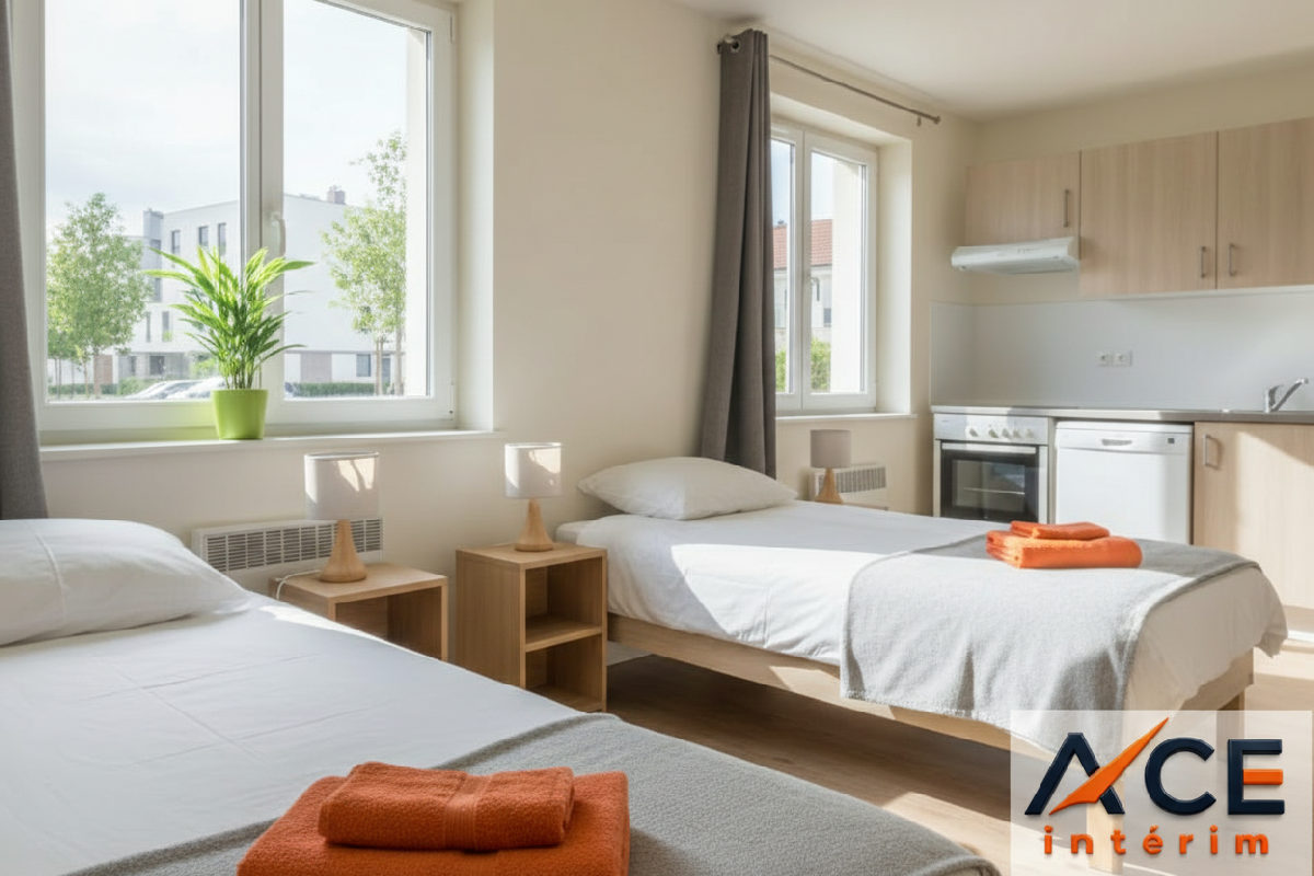 Logement collectif décent pour travailleurs détachés.