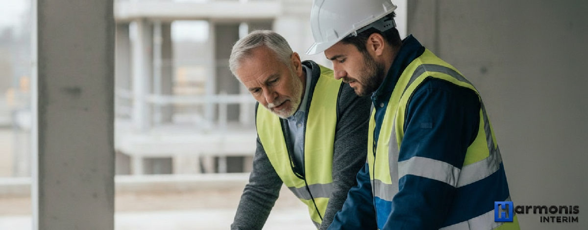 Inspection de conformité pour travailleurs détachés sur un chantier.