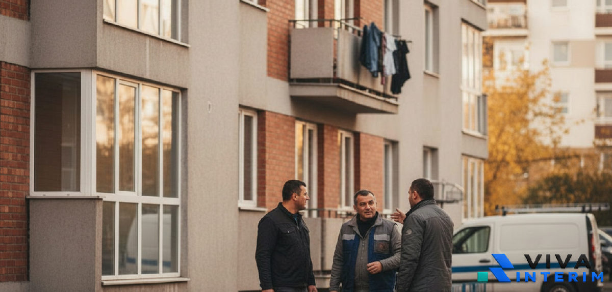 Une famille roumaine dans un nouveau logement
