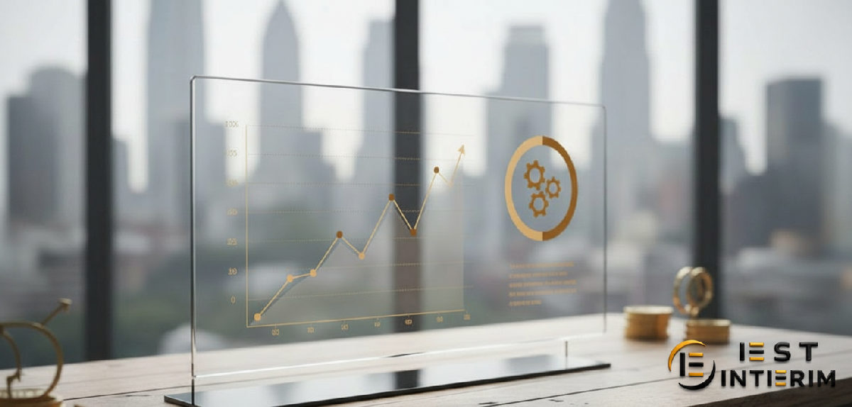 Tableau financier montrant économies et gains de productivité.