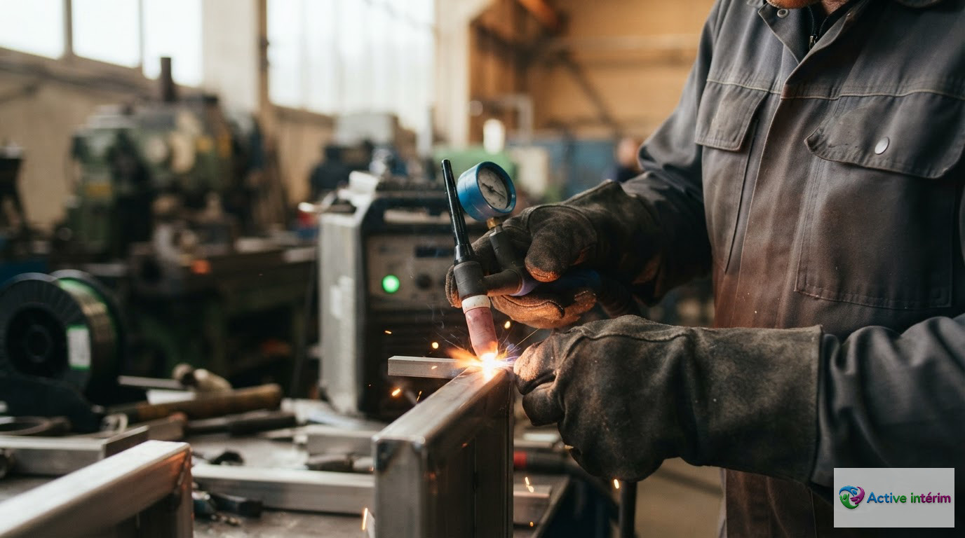 Gros plan sur les mains d'un artisan expert au travail.