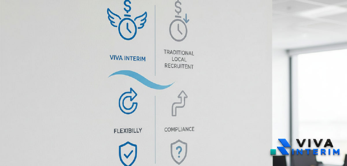 Comparaison des avantages de l'intérim international face au recrutement local.