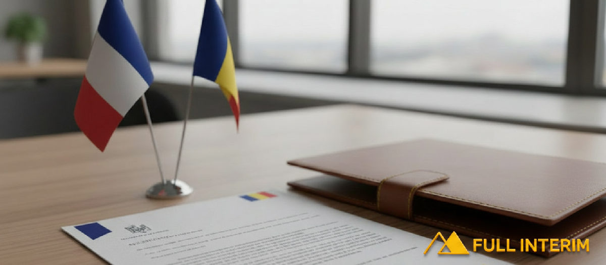 obligations fiscales et sociales détachement roumain - Document officiel avec drapeaux français et roumain sur le détachement.
