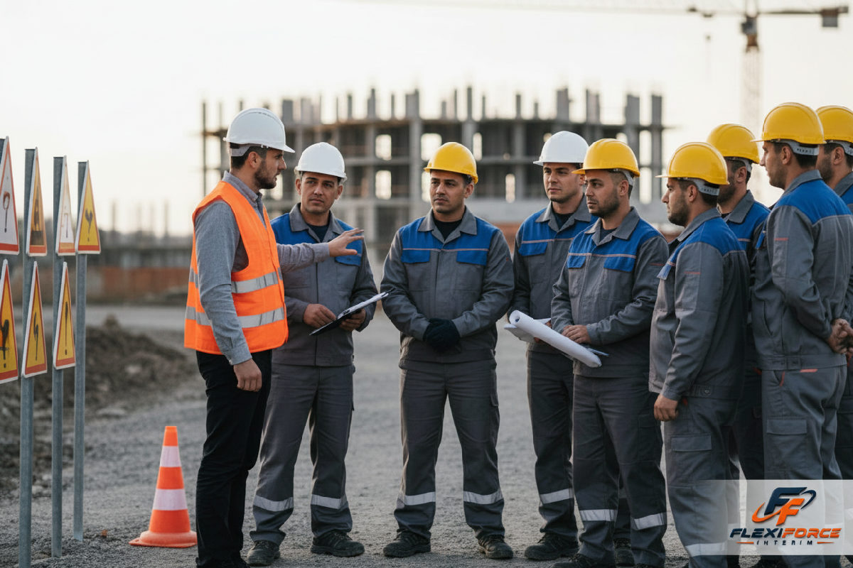 Formation sécurité BTP pour des ouvriers roumains attentifs.