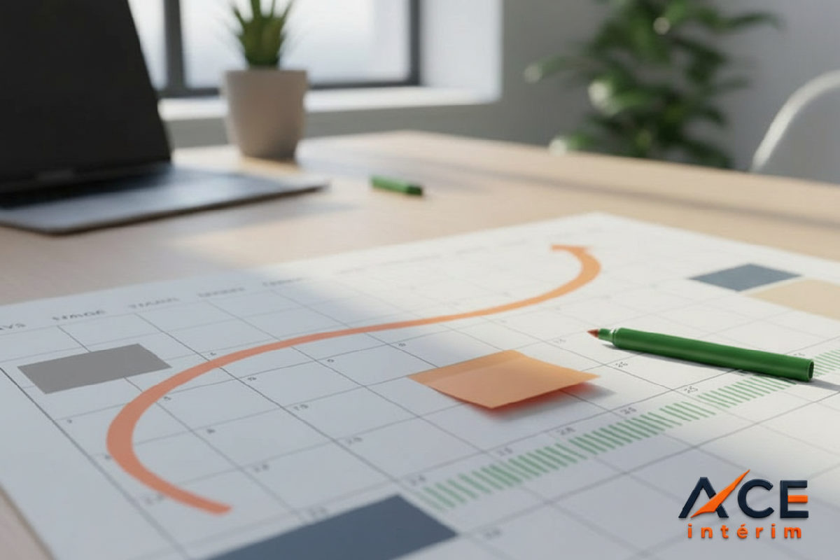 Calendrier de recrutement accéléré en 14 jours.
