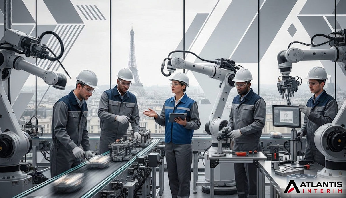 Ligne d'assemblage française : collaboration et productivité des ouvriers.